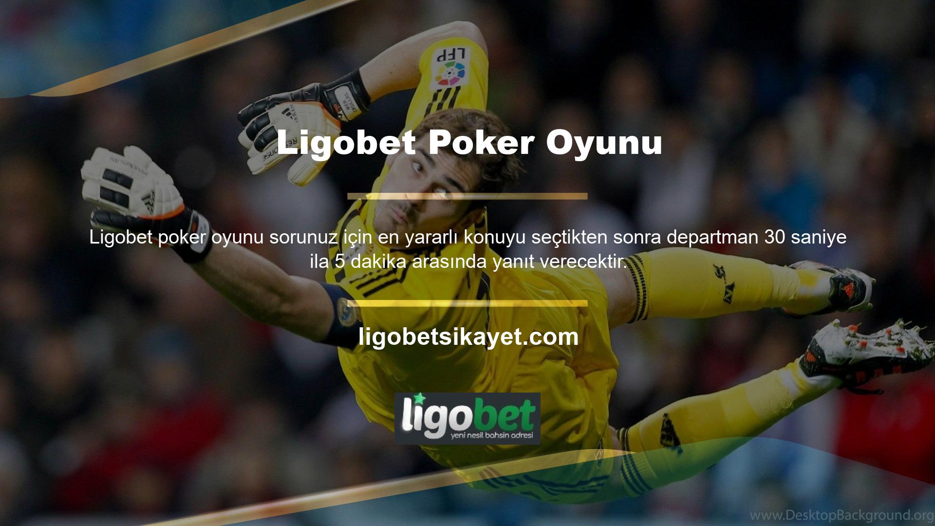 Ligobet poker oyunu iyi bilinen ve oldukça karlı bir casino oyunudur