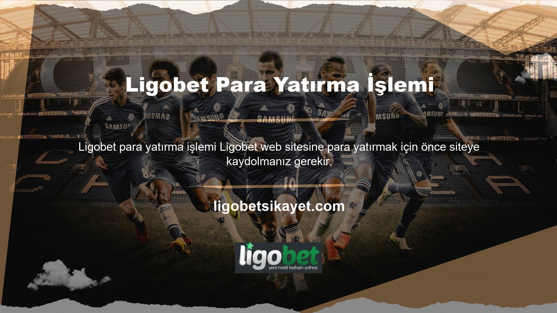 Ligobet mevduat bölümünü bulmak için, web sitesinin sağ üst köşesindeki profil bölümüne gidin